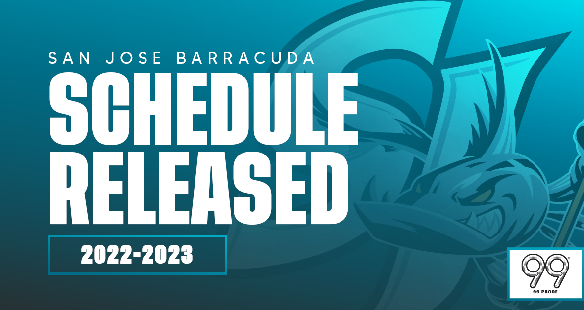 San Jose Barracuda Single-Game Tickets On Sale Saturday, September 19