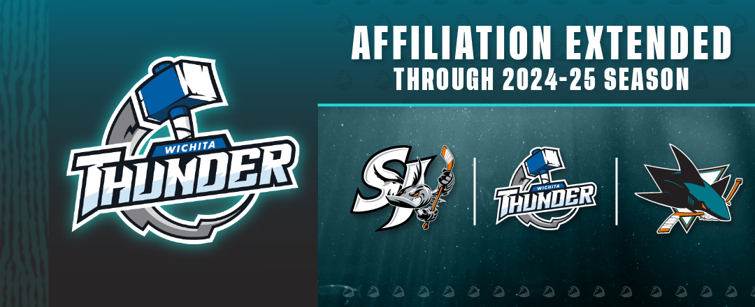 SHARKS RE-SIGN AFFILIATION AGREEMENT WITH THUNDER