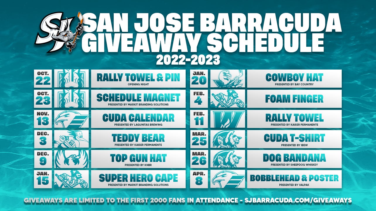 Promotional Giveaway Schedule